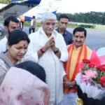 *केन्द्रीय संस्कृति मंत्री गजेन्द्र सिंह शेखावत का रायगढ़ आगमन पर भव्य स्वागत*